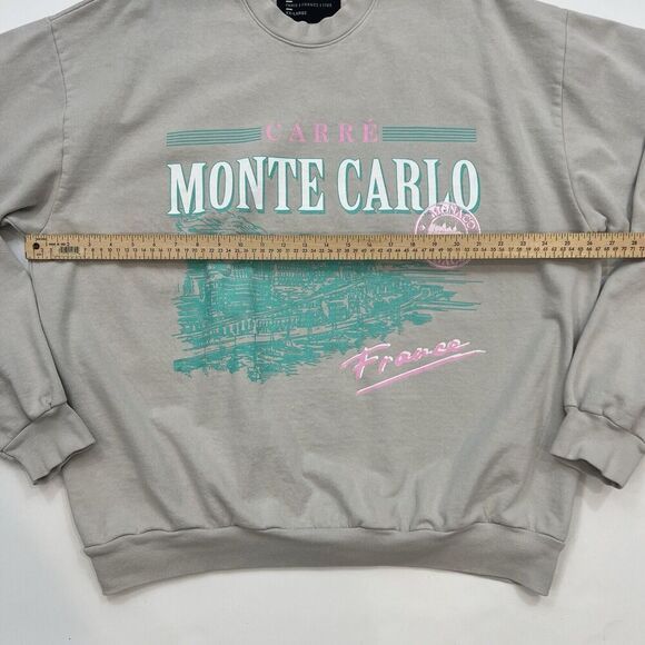 Carre Mens Size XXL Monte Carlo Crewneck Tan Sweatshirt - Picture 4 of 5